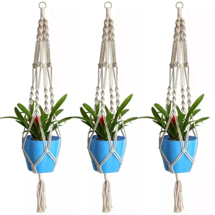 Hanging Plants Indoor | Eekit Macrame Plant Hanger: Indoor and Outdoor Greenery Elevated